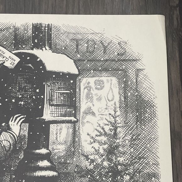 Christmas Post Thomas Nast Woodblock Engraved Print 1879 Harper's Weekly Rare - Picture 5 of 16